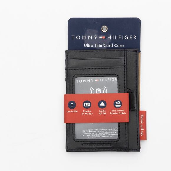 Tommy Hilfiger Men Rfid Extra Capacity Getaway Card Case Navy - Picture 3 of 4